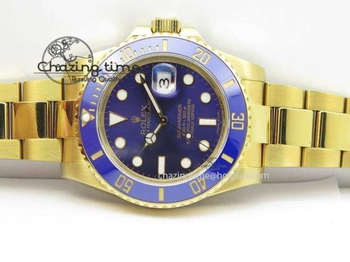 Blue Best ETA2836 BP Submariner Gold Dial Swiss Full Edition 0410